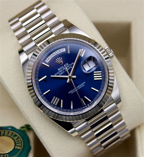 rolex azure blue|Rolex blue watches.